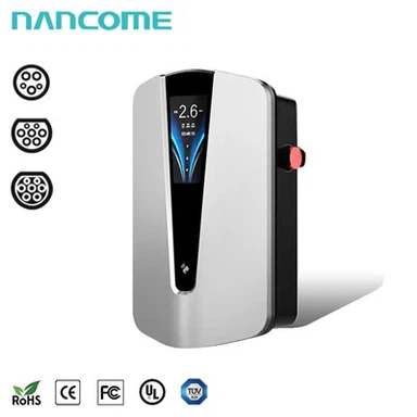 Carregador de parede EV com tela LCD