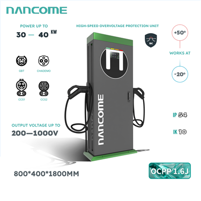 Estação de carregamento comercial de 40 kW para veículos elétricos