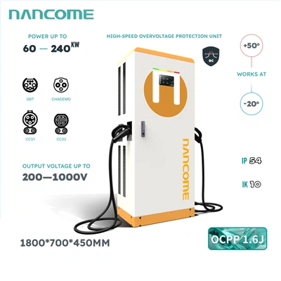 Carregador rápido DC 240kw para veículos elétricos